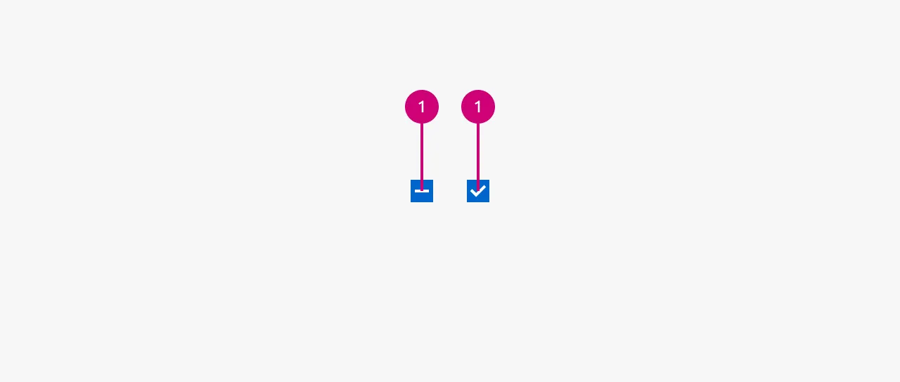Checkbox anatomy