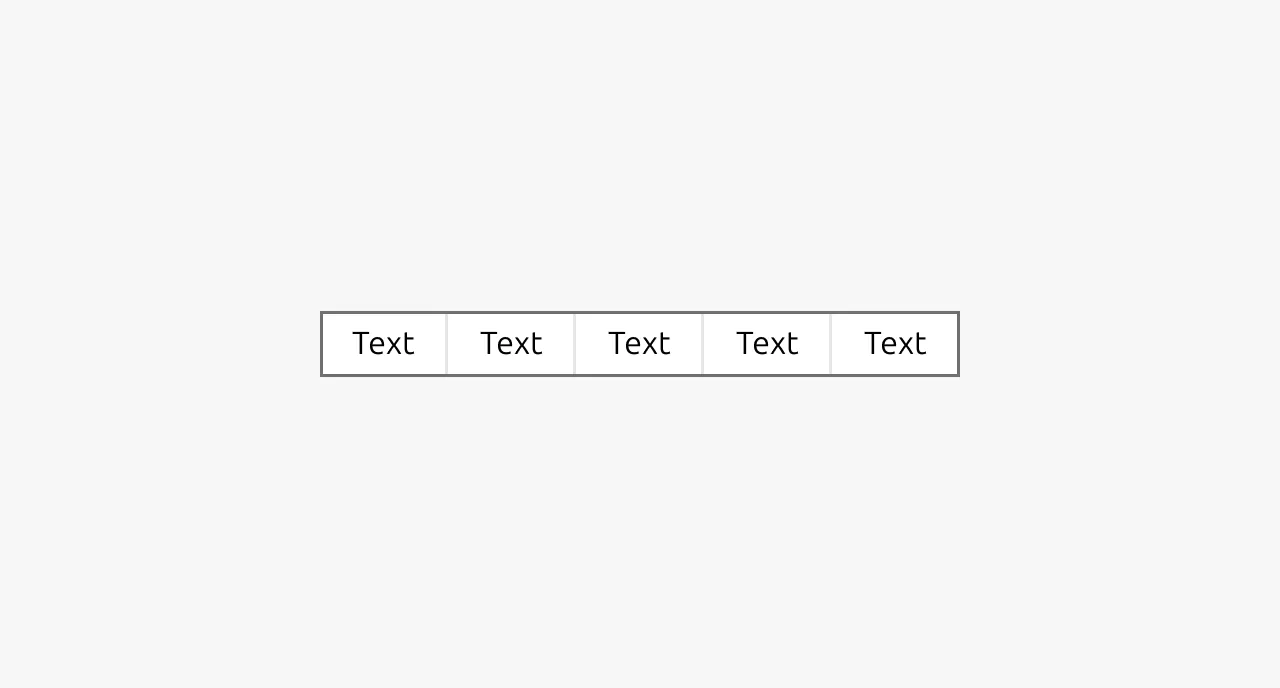 Segmented control example